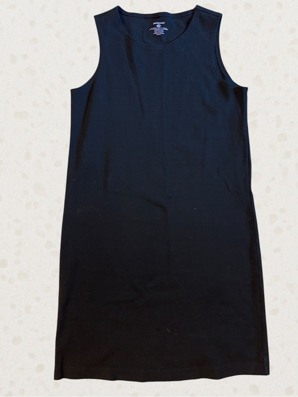 Patagonia Black Sleeveless Midi Shift Dress